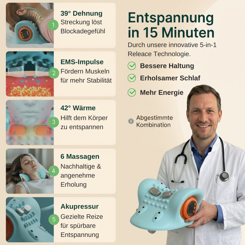 NeckRelease™ 5-in-1 Nacken-Massagegerät